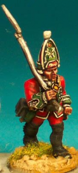 Front Rank Miniatures: SYB4 British Fusilier / Grenadier - Marching With Shouldered Musket (6 figure