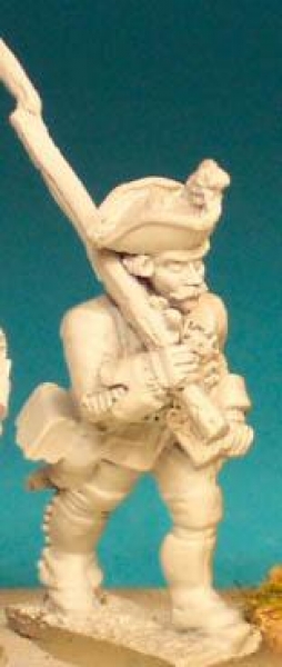 Front Rank Miniatures: SYB7 Hanoverian Musketeer - Marching With Shouldered Musket (6 figures)