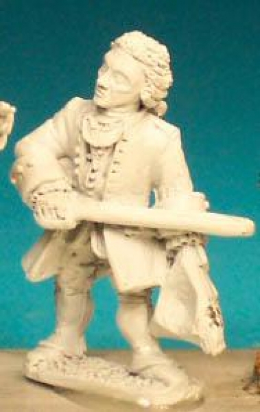 Front Rank Miniatures: SYF14 Command - Officer Holding Tricorn, Standing With Sword (6 figures)
