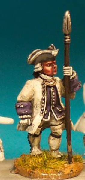 Front Rank Miniatures: SYF15 Command - Officer In Tricorn, With Spontoon (6 figures)