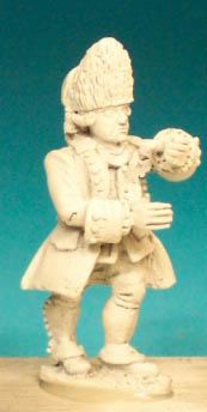 Front Rank Miniatures: SYF18 Command - Grenadier Standard Bearer In Fur Hat (6 figures)