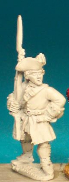Front Rank Miniatures: SYF1 Infantryman (Unfastened Coat) - Fusilier Standing, Musket Upright (6 fig