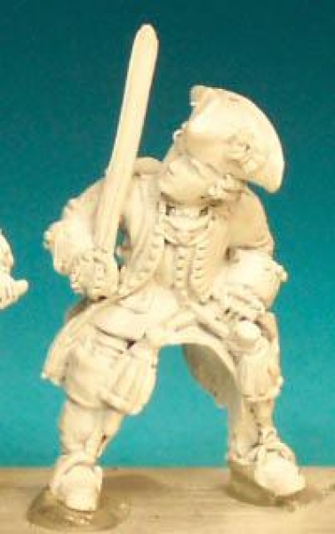 Front Rank Miniatures: SYF20 Command - Mounted Officer In Tricorn, Sword Drawn (6 figures)