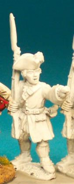 Front Rank Miniatures: SYF3 Infantryman (Unfastened Coat) - Fusilier Standing, Musket Upright, Point