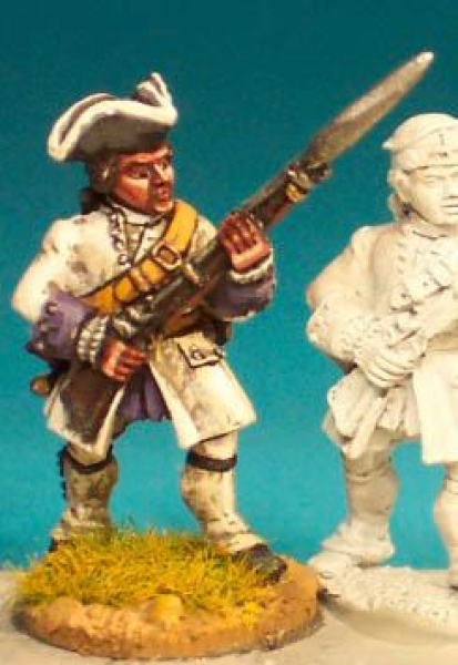 Front Rank Miniatures: SYF5 Infantryman (Unfastened Coat) - Fusilier Standing At Ready (6 figures)