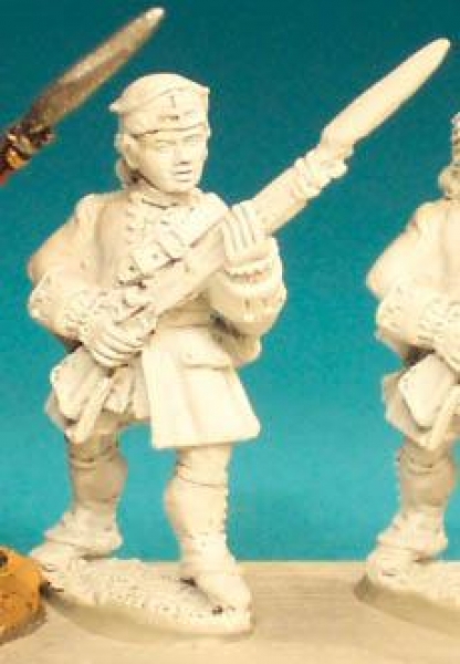 Front Rank Miniatures: SYF6 Infantryman (Unfastened Coat) - Fusilier Standing At Ready, Wearing Poka