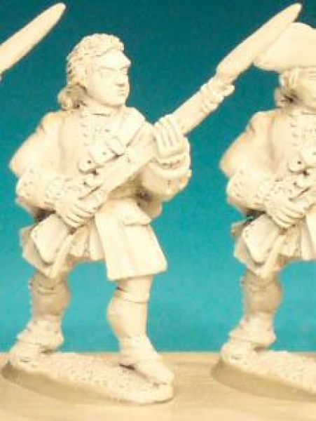 Front Rank Miniatures: SYF7 Infantryman (Unfastened Coat) - Fusilier Standing At Ready, Bareheaded (