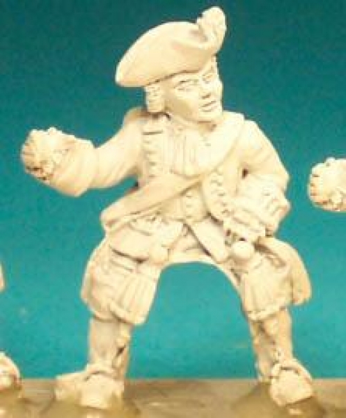 Front Rank Miniatures: SYFC11 Line Cavalryman & Dragoon Command - Standard Bearer In Tricorn (6 figu