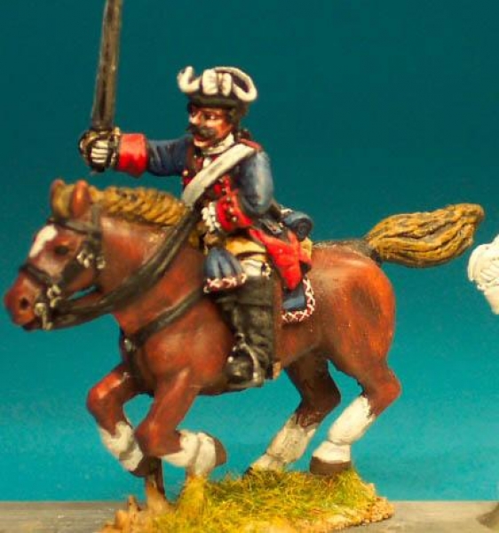 Front Rank Miniatures: SYFC1 Line Cavalryman & Dragoon - Trooper In Tricorn, Leaning Forward Sabre O
