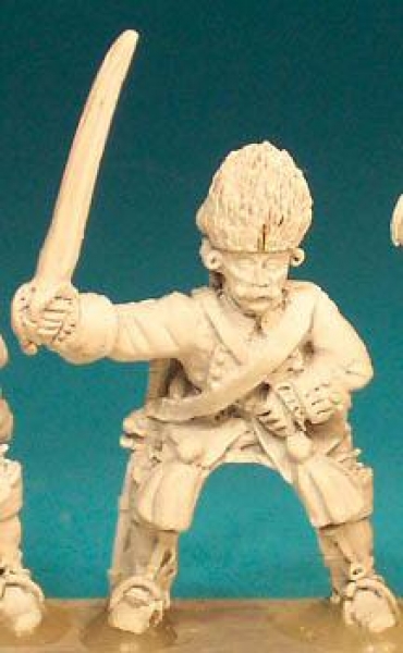 Front Rank Miniatures: SYFC3 Line Cavalryman & Dragoon - Trooper In Fur Hat, Leaning Forward Sabre O