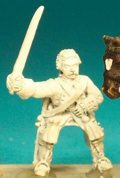 Front Rank Miniatures: SYFC5 Line Cavalryman & Dragoon - Trooper Bareheaded, Leaning Forward Sabre O