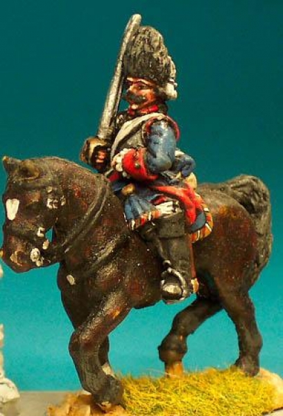 Front Rank Miniatures: SYFC6 Line Cavalryman & Dragoon - Cuirassier Du Roi Trooper, Sabre At Ease (6