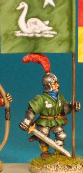 Front Rank Miniatures: WR103 Standard Bearer In Barbute (6 figures)