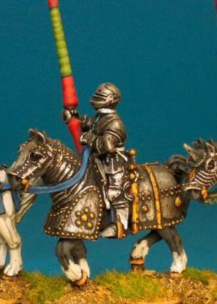 Front Rank Miniatures: WRC11 Mounted Man At Arms - Lance Upright - Italian Armour, Armet (6 figures)