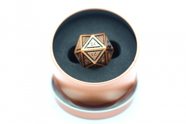 Titan's Fist Metal D24 Dice - Ancient Copper