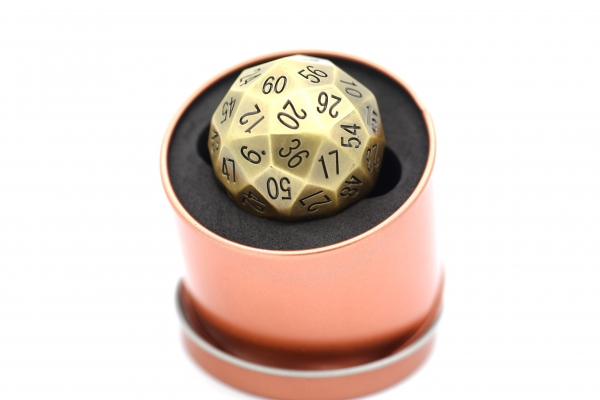Titan's Fist Metal D60 Dice - Ancient Bronze