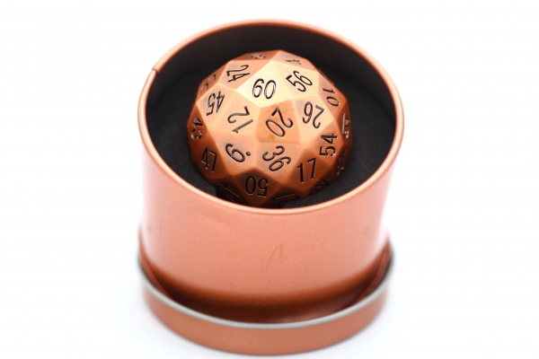 Titan's Fist Metal D60 Dice - Ancient Copper