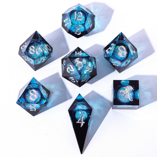 Captured Magic Liquid Core Hand Sanded Sharp Edge Resin - Twilight Azure