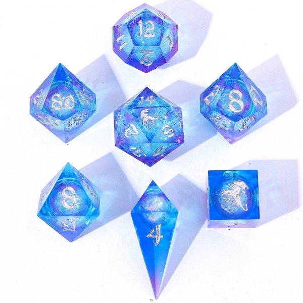 Captured Magic Liquid Core Hand Sanded Sharp Edge Resin - Fae Storm