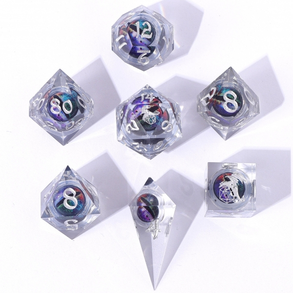 Captured Magic Hand Sanded Sharp Edge Resin - Beholder's Gaze Rainbow