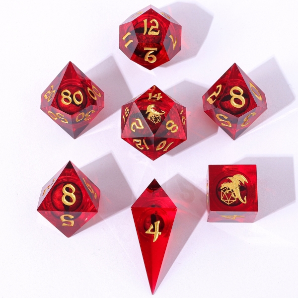 Captured Magic Hand Sanded Sharp Edge Resin - Beholder's Gaze Red