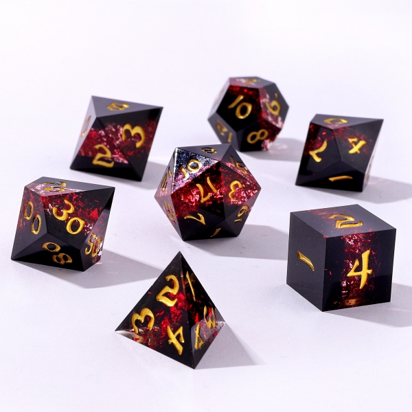 Captured Magic Hand Sanded Sharp Edge Resin - Mana Path Red