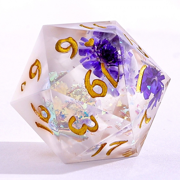 Captured Magic Hand Sanded Sharp Edge Resin - Cloud Blossom