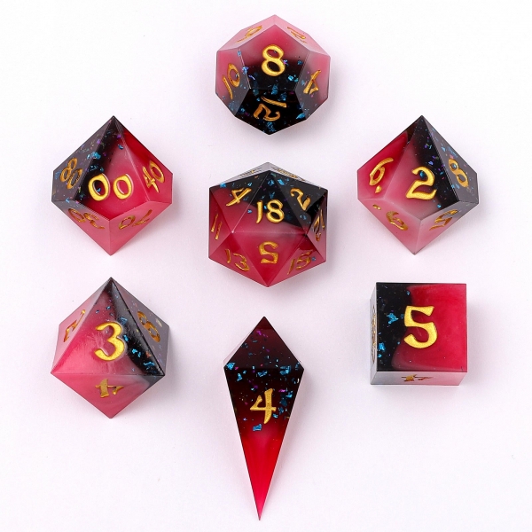 Captured Magic Hand Sanded Sharp Edge Resin - Magma Dip