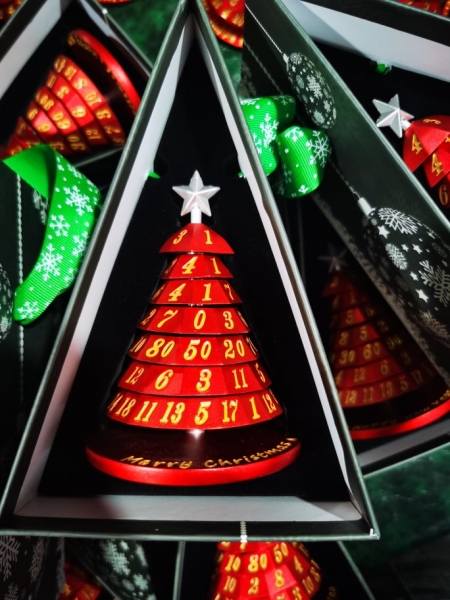 Christmas Tree Dice - Red