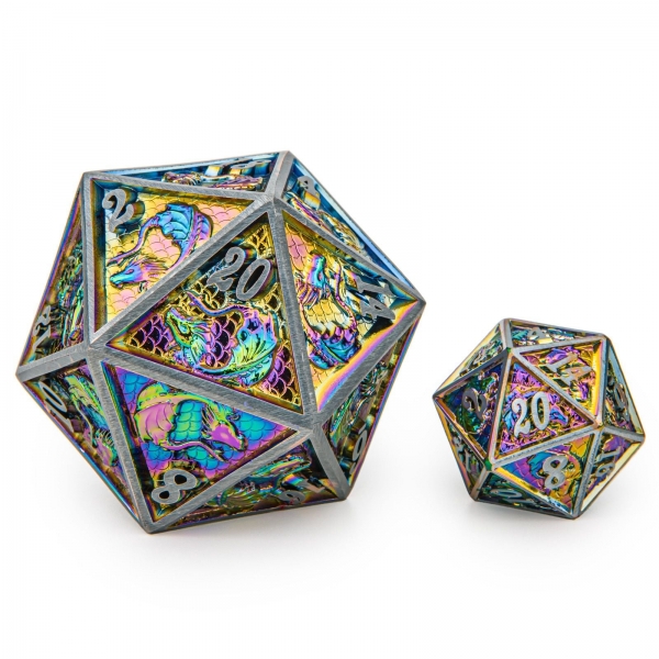 45mm Dragon D20 -Brushed Rainbow