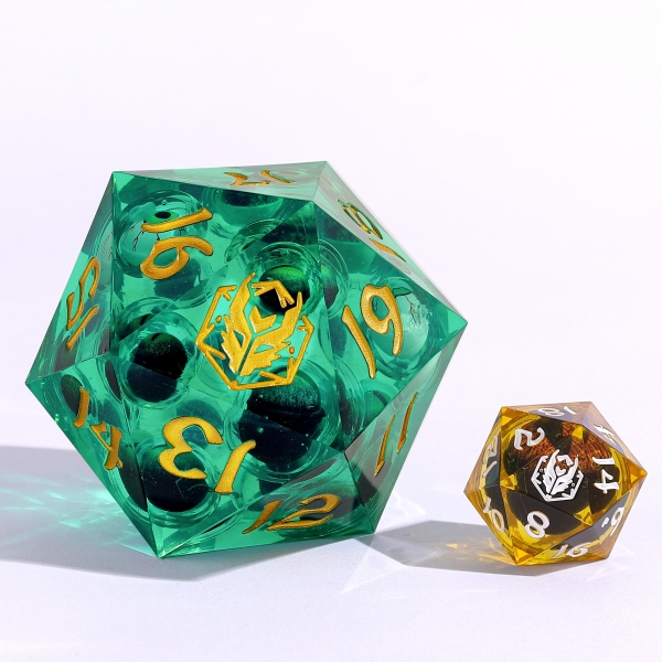 Sharp Edged Resin 55mm D20 - Eye Gunk