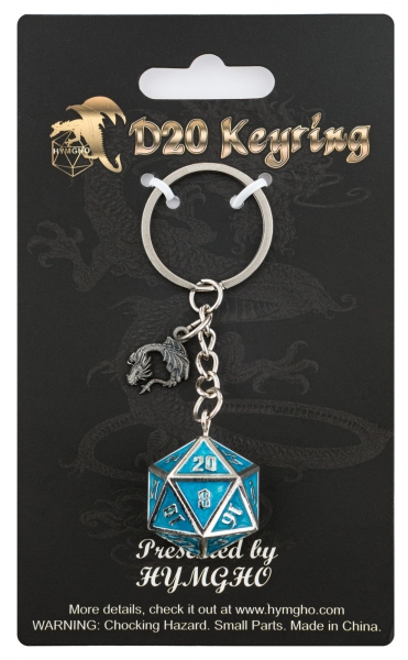D20 Keychain Draconis - Glow in the Dark