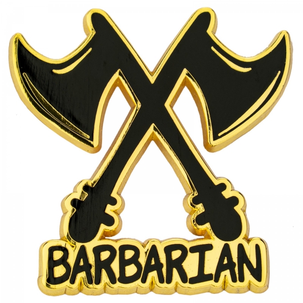 Quest's Reward Fine Art Pin - Barbarian