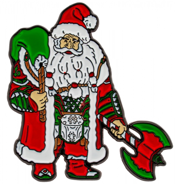 Quest's Reward Fine Art Pin - Battle Santa