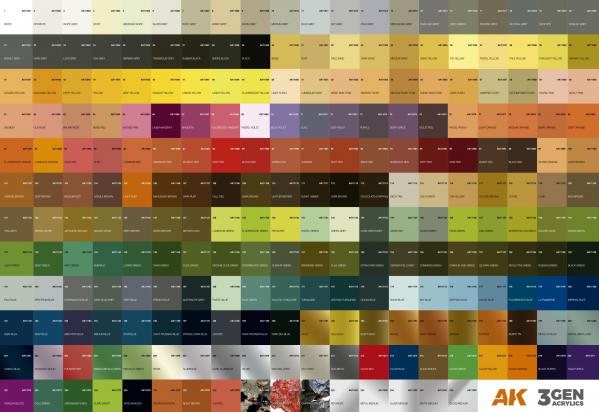 AK-Interactive: 3GEN – General Series – Full Range (236 references)