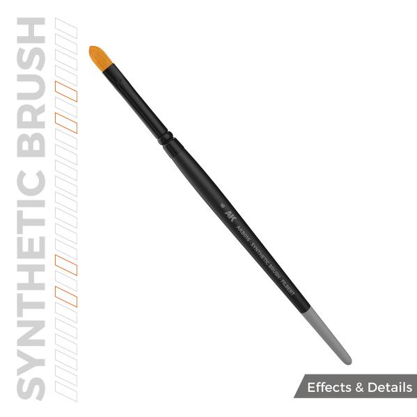 AK Interactive:  AK SYNTHETIC BRUSH – FILBERT 6