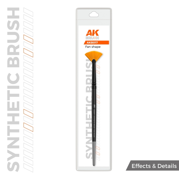 AK Interactive: AK SYNTHETIC BRUSH – FAN SHAPE