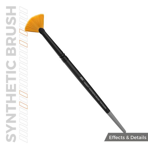 AK Interactive: AK SYNTHETIC BRUSH – FAN SHAPE