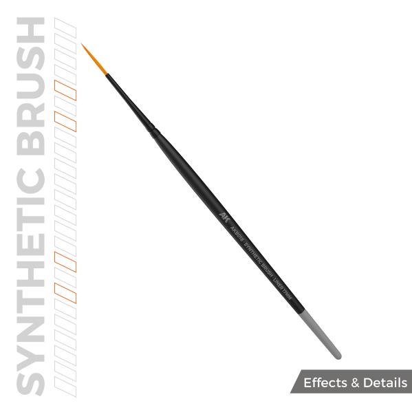 AK Interactive: AK SYNTHETIC BRUSH – LINER 17mm
