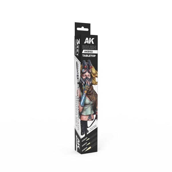 AK Interactive: TABLETOP SYNTETHIC BRUSHES SET