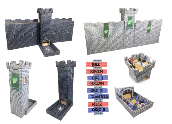 Dice Towers, Turn Trackers, and DM Screens