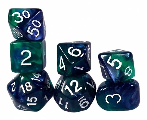 Ocean Deep - Set of 7 Dice