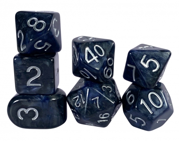 Diffusionâ„¢ Shimmering Gloom - Set of 7 Dice