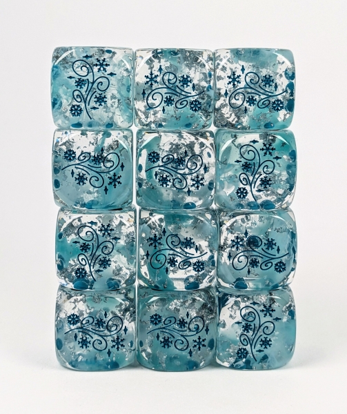 Diffusion Arctic Blast - Set of 12d6 pips 18mm w/ symbol