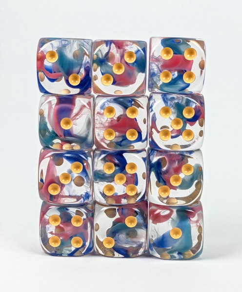 Diffusion Coral Reef- Set of 12d6 pips 18mm