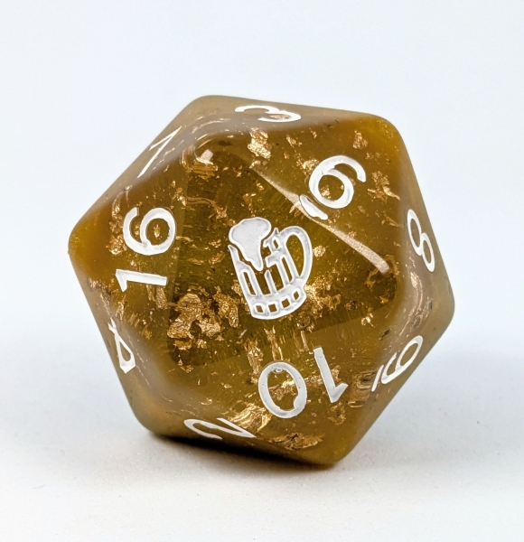 Diffusion Dwarven Stout- 30mm XL d20 w/ symbol
