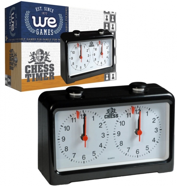 Wood Expressions: Royal Crest Quartz Analog Chess Clock/Timer