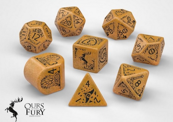 Exotic Dice Sets: Game of Thrones - Baratheon Dice Set (8)