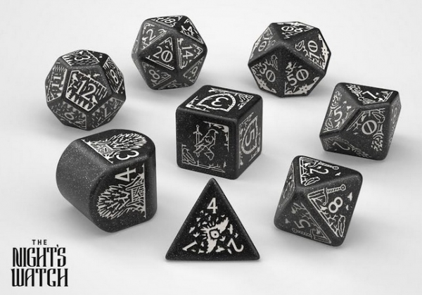 Exotic Dice Sets: Game of Thrones - Night's Watch Dice Set (8)