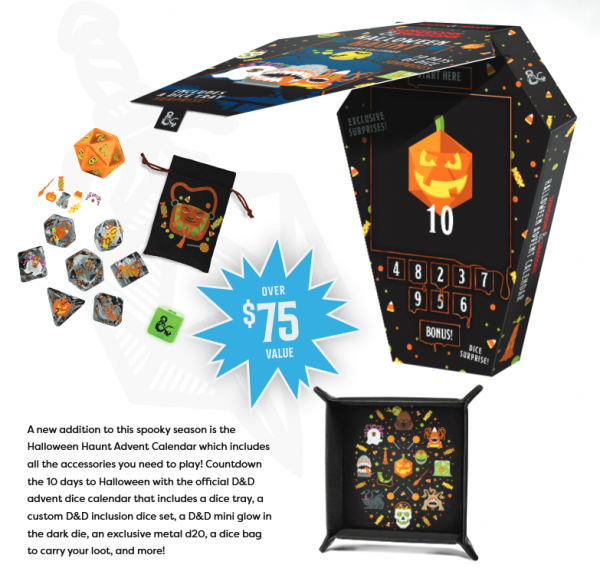 Metallic Dice: Dungeons and Dragons Halloween Haunt Advent Calendar